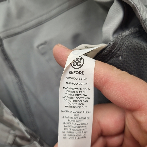 New G Fore Golf Pants Mens 34/31 Stretch Trouser Gray Camo Slim Performance - Picture 5 of 15